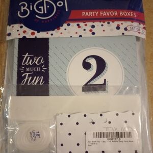 NEW 2nd birthday party favor boxes 2 years